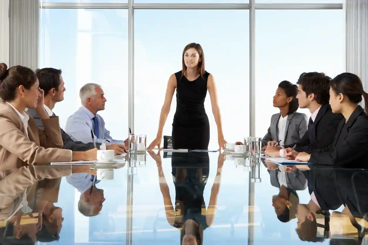 woman owned business meeting
