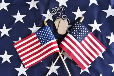 two american flags