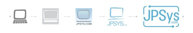 JPSys Logo banners on a white background