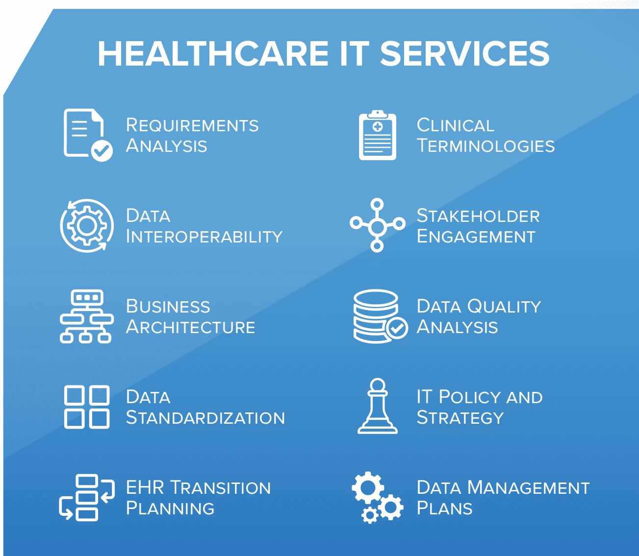 Healthcare IT Services infographic.