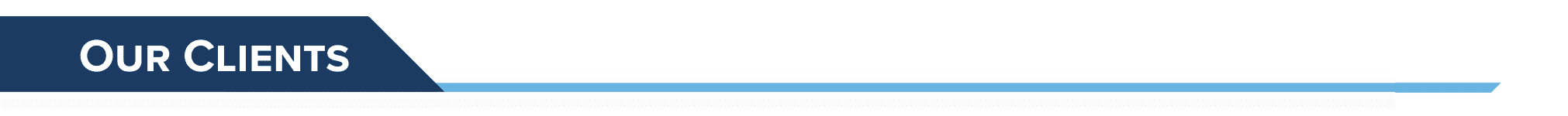 Our Clients section on a webpage.