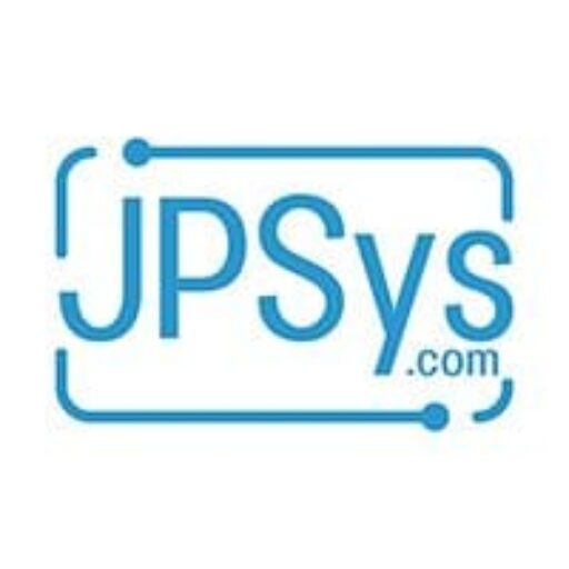 Letters JPSys.com inside a rectangle