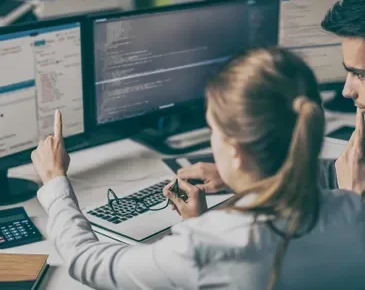 woman at computer